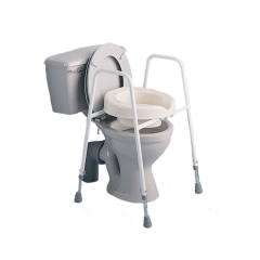 Raised Toilet seat/frame Adjustable Height