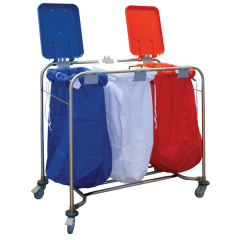 3 Bag Care Cart System Laundry Trolley