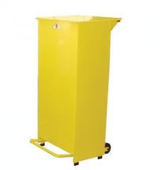 70ltr Yellow Bodied Sack Holder with Yellow Lid