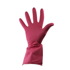 Pink Medium Rubber Gloves