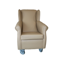 Chillerton Day Care Chair in Band 1 - Faux Leather Sand