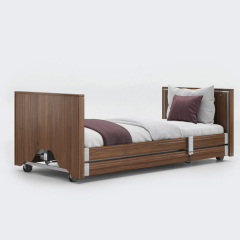 Opera® Classic Low Profiling Bed Enclosed With Rails - Walnut