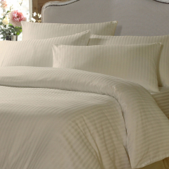 FR Cream Satin Stripe Pillow Case FR Cream Satin Stripe Pillow Case
