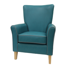 Kingsley Lounge Chair- Lunar Aquarius Teal - grey piping Kingsley Lounge Chair- Lunar Aquarius Teal - grey piping