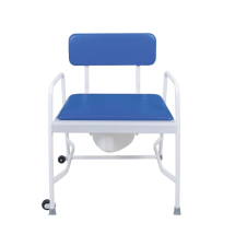 Bariatric commode - fixed height/fixed arms 250KG