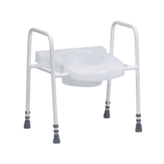 Raised Toilet Seat & Frame - Height Adjustable Raised Toilet Seat & Frame - Height Adjustable