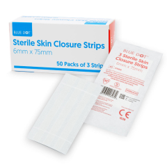 Sterile Skin Closure Strips 75mm x 6mm Sterile Skin Closure Strips 75mm x 6mm