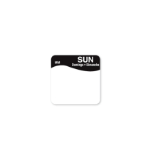 Day of the Week Label - SUN Day of the Week Label - SUN