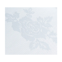 Rose Design Napkin 16x16 White Single Rose Design Napkin 16x16 White Single