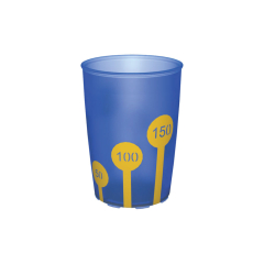 Ornamin Non-Slip Cup With Scale - Blue Ornamin Non-Slip Cup With Scale - Blue