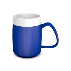 Ornamin One Handed Mug With Internal Cone - Blue/White Ornamin One Handed Mug With Internal Cone - Blue/White