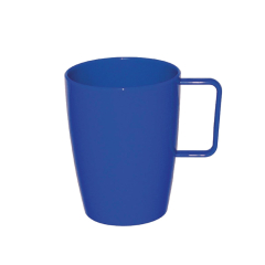 Olympia Kristallon Polycarbona Single Handled Beaker - Blue Olympia Kristallon Polycarbona Single Handled Beaker - Blue