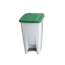 60ltr Pedal Sack Holder - White With Green Lid 60ltr Pedal Sack Holder - White With Green Lid