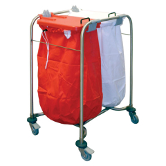 2 Bag Care Cart System Laundry Trolley