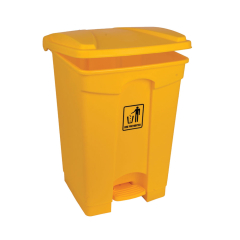 45ltr Plastic Yellow Step-On Bin 45ltr Plastic Yellow Step-On Bin