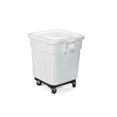 White Huskee Bin with Lid & Wheels White Huskee Bin with Lid & Wheels