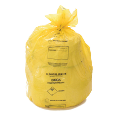 Medium Duty Yellow Clinical Waste Sacks