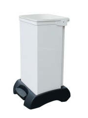 70ltr White Bodied Sack Holder with White Lid