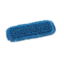 Blue Looped Microfibre Flat Mop Head