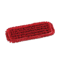 Red Looped Microfibre Flat Mop Head