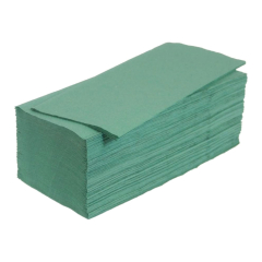1ply Green V-Fold Hand Towel