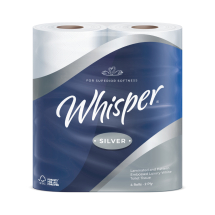 Whisper Silver Toilet Roll - 2 Ply - 260 Sheet
