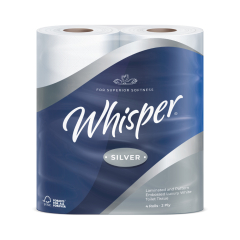 Whisper Silver Toilet Roll