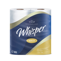 Whisper Gold Toilet Roll - 3 Ply - 170 Sheets