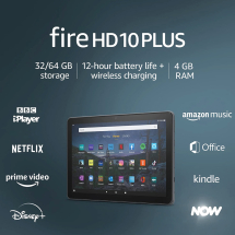 Fire HD 10 Plus tablet | 10.1inch 1080p Full HD, 32 GB | Slate