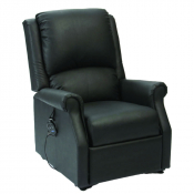 Chicago Single Motor Riser Recliner Black - 2 handsets