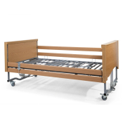 Casa Elite Bariatric Low Bed with Rails/Covered Ends - Oak