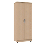 Tia Range Double Wardrobe 800w Oak