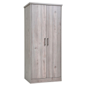 Yarrow Double Wardrobe Grey Oak Finish