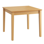 Rowan Square 4-Seater Table Oak Finish