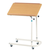Standard overbed table with castors