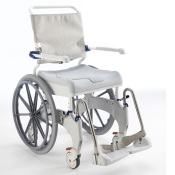 Aquatec Ocean Ergo Self Propel Shower Chair with Sanitary Pan