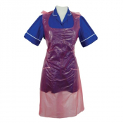 Red Aprons on a Roll Medium Duty