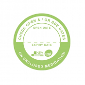 Medication Expiration Date Labels