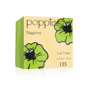 Lime Zest 2ply Napkins 33x33 4 Fold x2000 (16x125)