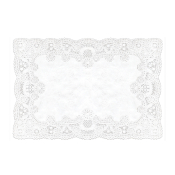 Swantex Rectangle White Doily
