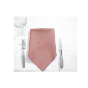 Square Table Cloth Rose Design 35x35inch - Dusky Pink