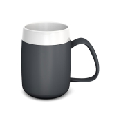 Ornamin One Handed Mug With Internal Cone - Anthracite/White