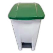 60ltr Pedal Sack Holder - White With Green Lid