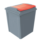 Waste Recycling Bin - 50L Red