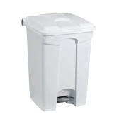 70ltr Plastic White Step-On Bin