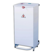 70Ltr FR Sack Holder White Body with White Lid