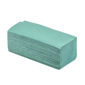 1ply Green V-Fold Hand Towel