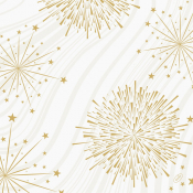 Sparkle Cream Christmas Napkins Dsoft 40x40cm