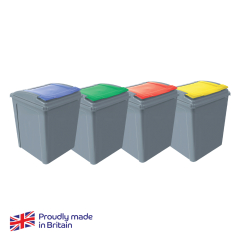 Eco Waste Recycling Bin & Lid 50L